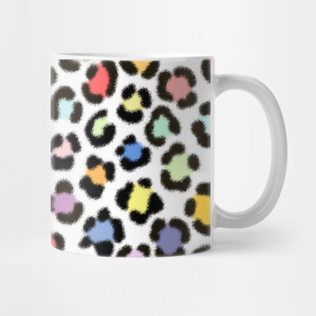 Trendy Multicolored Leopard Fur Effect Pattern by NataliePaskell